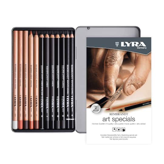 Lyra 5mm Rembrandt Art Special Sketching Pencils Tin Set